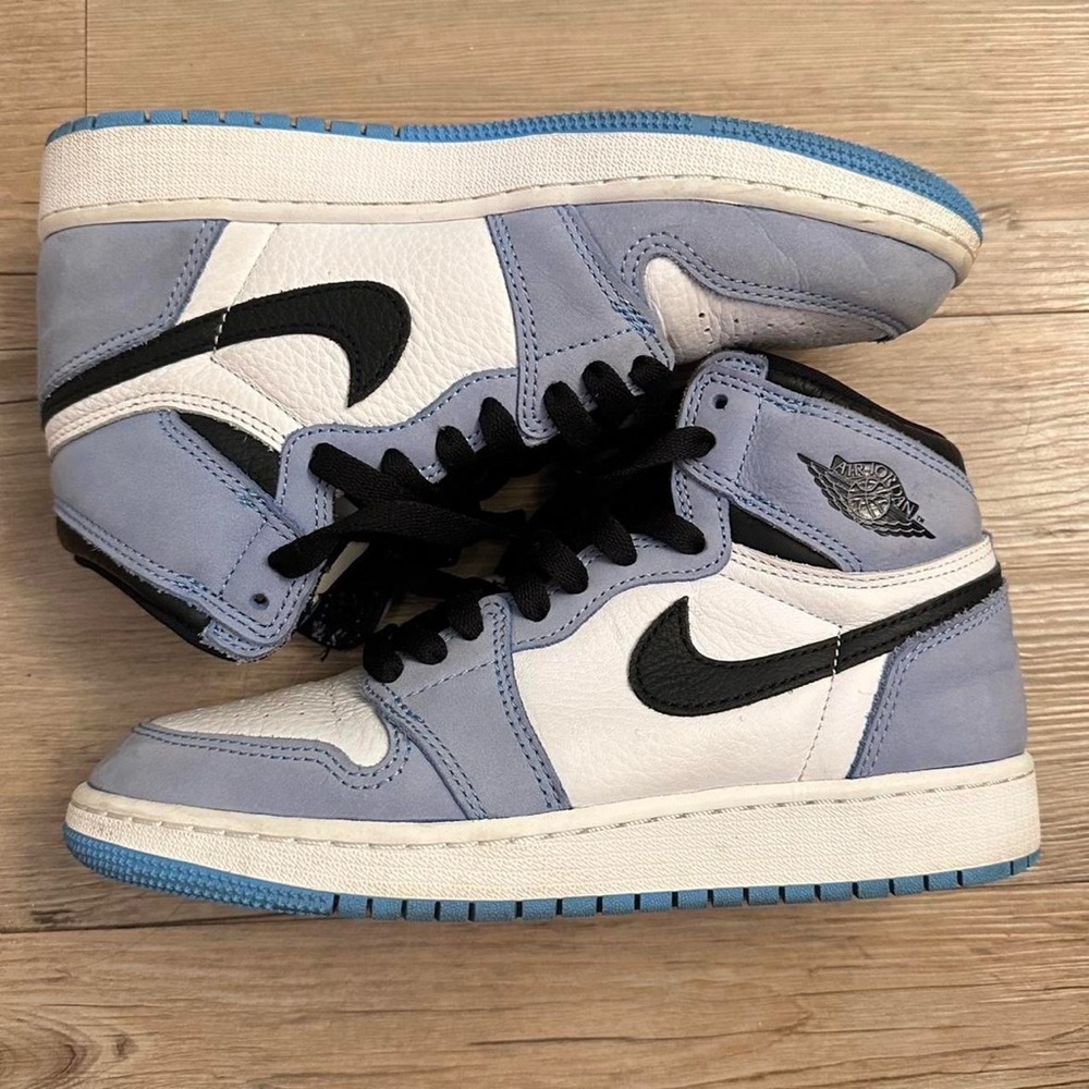 Nike Air Jordan Retro High in Light Blue and White